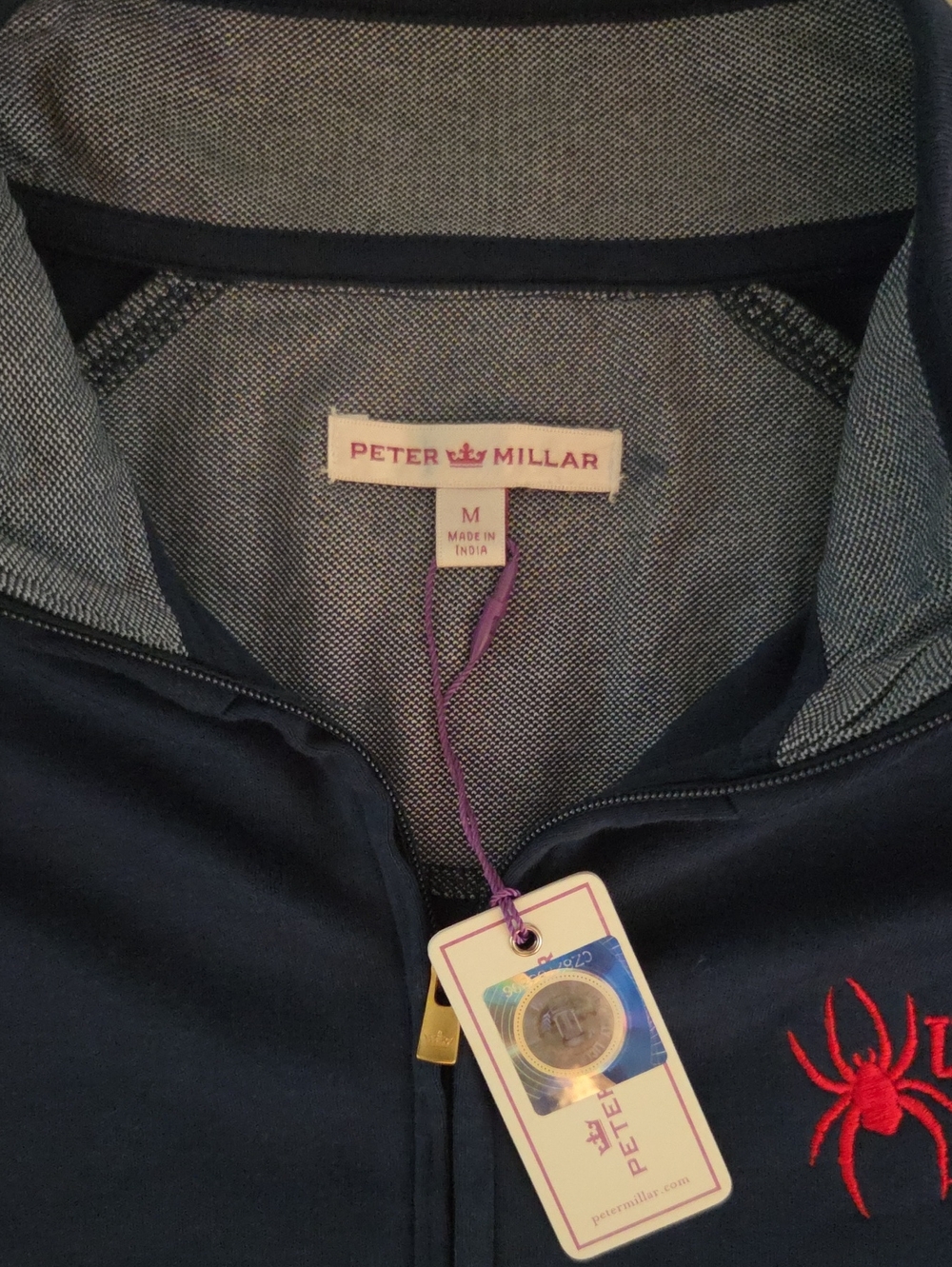 NWT Peter Millar Women's University of Richmond Spiders Full Zip Jacket Navy, M - Picture 5 of 6